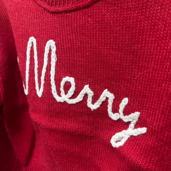 NEW Wildfox Merry Red Yarn Knit Sweater - Women's Small - Picture 4 of 6